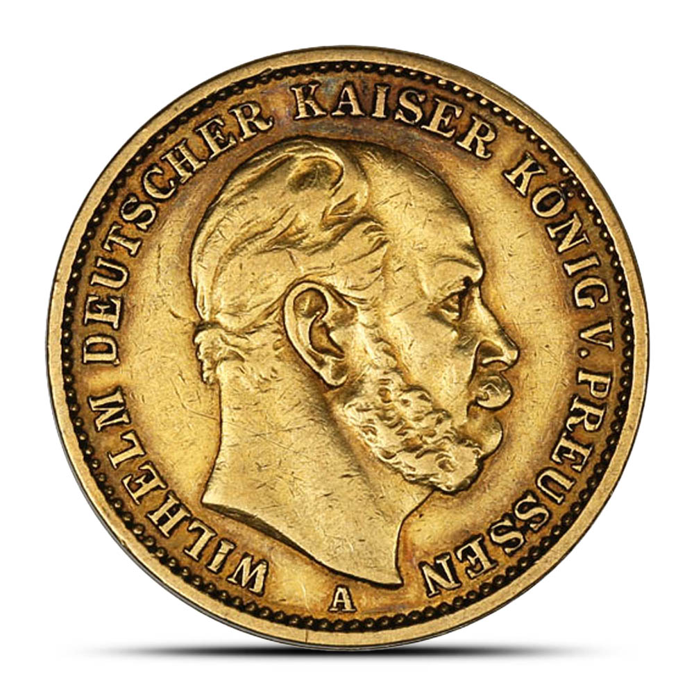 20 Mark German Gold Coin (Random Year, Circulated)