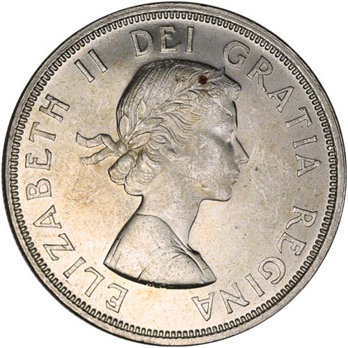 1958-1967 Canada Silver Dollar (AU+)