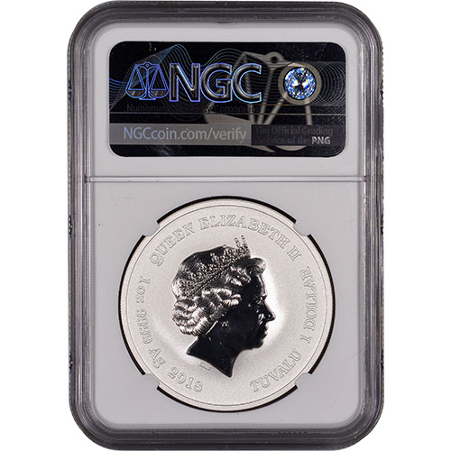 2017 1 oz Tuvalu Spiderman Marvel Series Silver Coin NGC MS70
