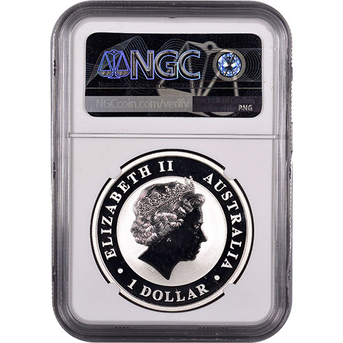 2018 1 oz Australian Silver Emu Coin NGC MS69 ER