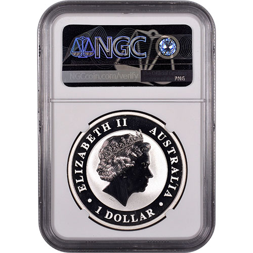 2018 1 oz Australian Silver Kookaburra Coin NGC MS69 ER