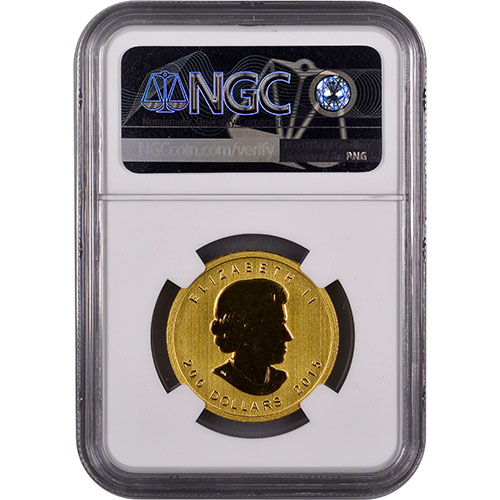 2015 1 oz Canadian Gold Growling Cougar Coin NGC MS69