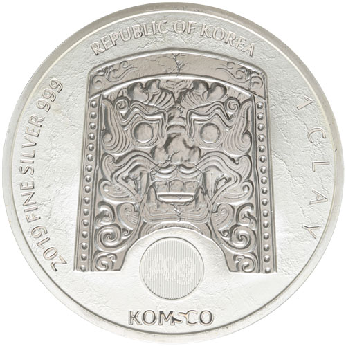 2019 1 oz South Korean Zi:Sin Scrofa Silver Medal