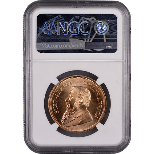 2018 1 oz South African Gold Krugerrand Coin NGC MS69 ER