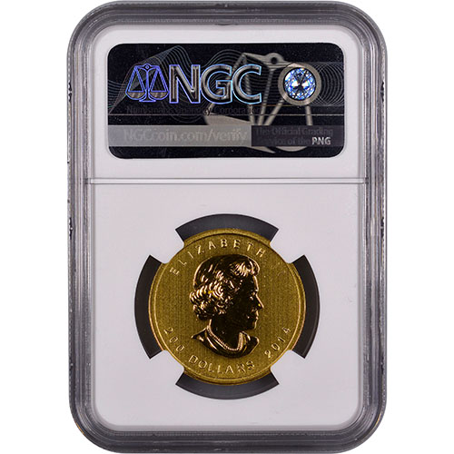 2014 1 oz Canadian Gold Howling Wolf Coin NGC MS69