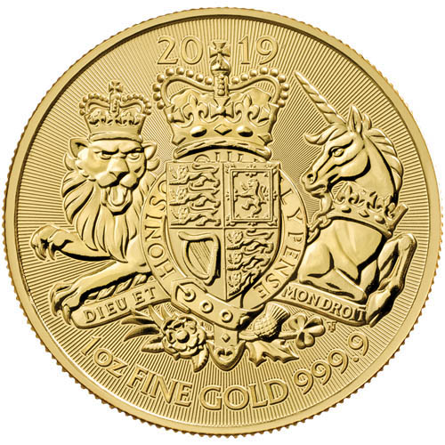 2019 1 oz British Gold Royal Arms Coin