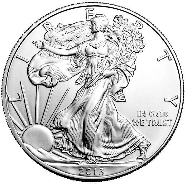 2013-W 1 oz Burnished American Silver Eagle Coin (Box + CoA)