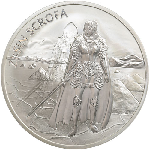 2019 1 oz South Korean Zi:Sin Scrofa Ghost Silver Medal