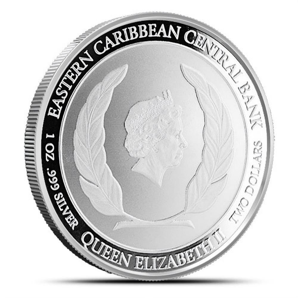 2018 1 oz Antigua & Barbuda Rum Runner Silver Coin (BU)