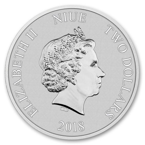 2018 1 oz Niue Disney Scrooge McDuck Silver Coin