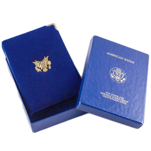 1987 2-Coin Proof American Gold Eagle Set (Box + CoA)