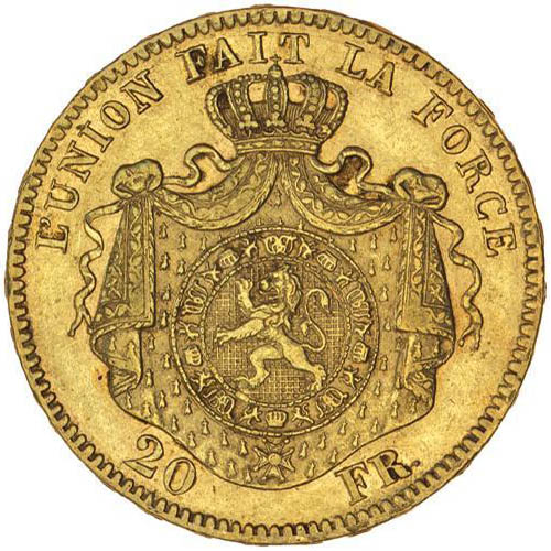 20 Francs Belgium Gold Coin (Circulated)