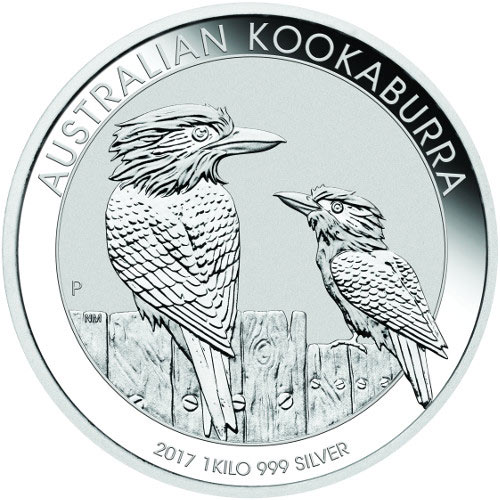 1 Kilo Australian Kookaburra Silver Coin (Random Year, Varied Condition)