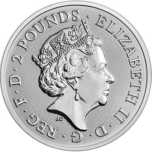 2018 1 oz British Trafalgar Square Silver Coin (BU)