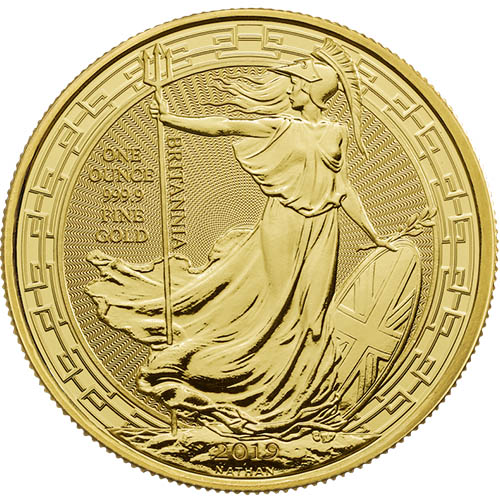 2019 1 oz British Gold Oriental Border Britannia Coin (BU)