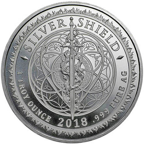 2018 1 oz Don't Tread On Me Silver Shield Round (New)