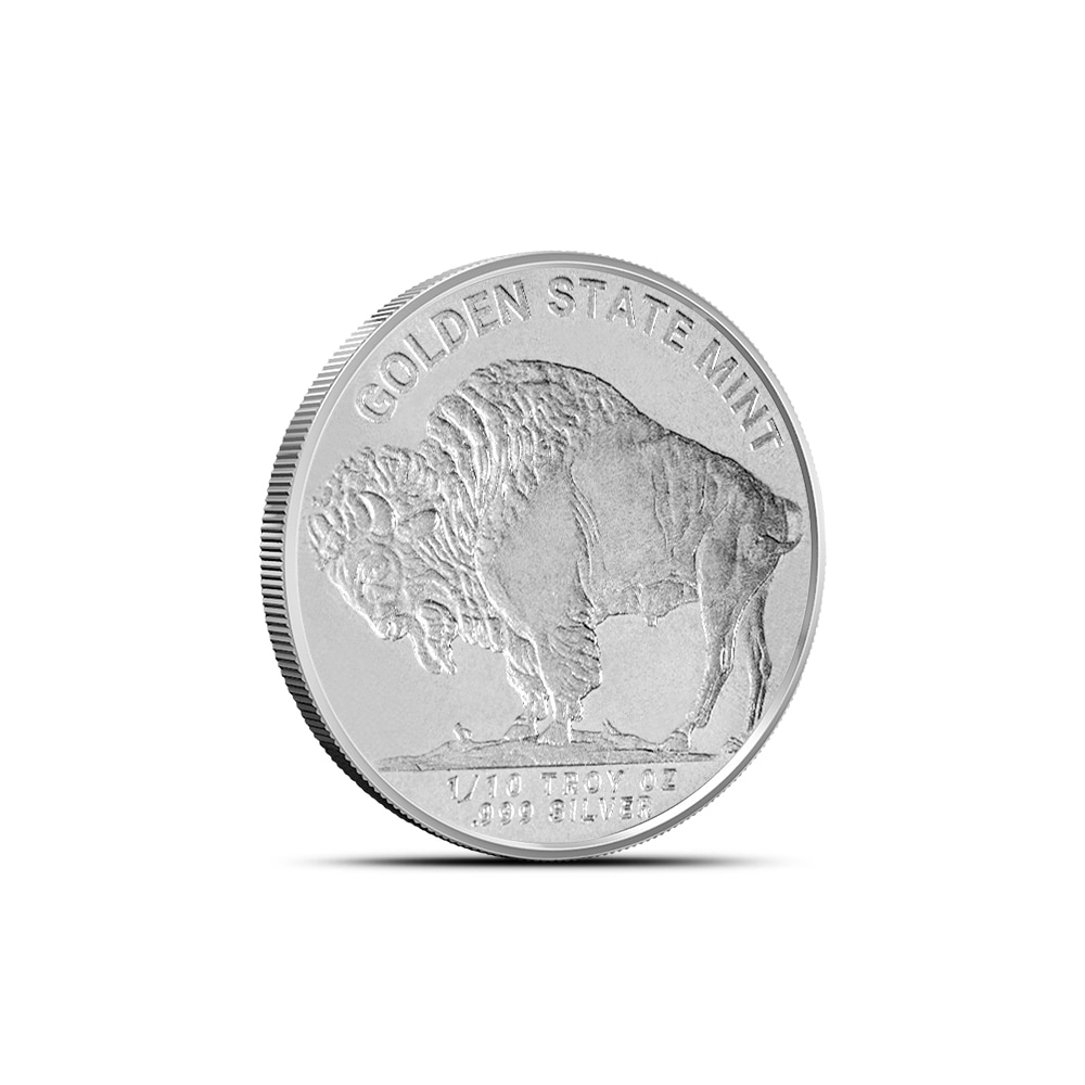 1/10 oz GSM Buffalo Silver Round (New)