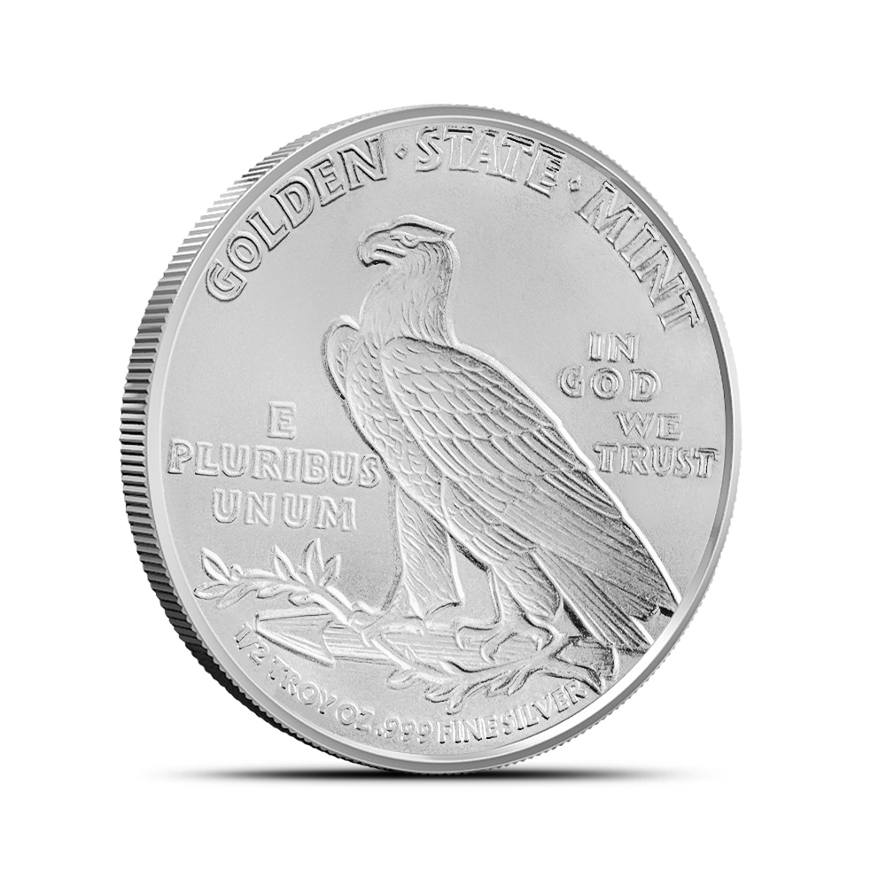 1/2 oz GSM Incuse Indian Silver Round (New)