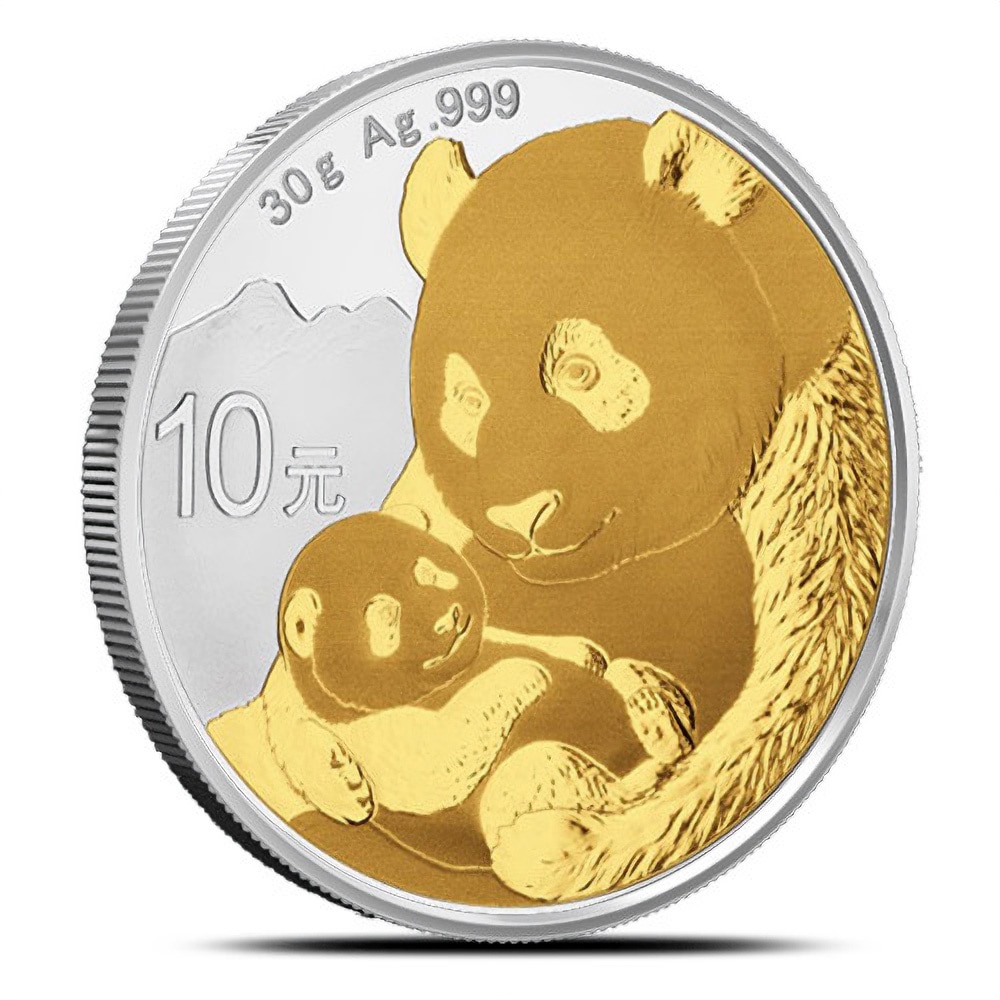 2019 30 Gram Chinese Silver Panda (Gilded, BU)