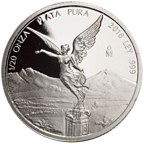 2018 1/20 oz Proof Mexican Silver Libertad Coin (In Capsule)