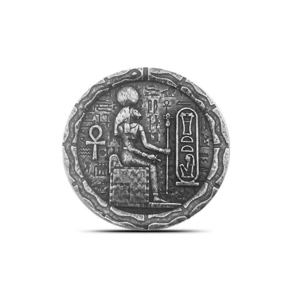 1/2 oz Monarch Egyptian Cat Goddess Bastet Silver Round (New)
