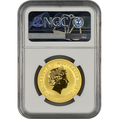 2018 1 oz Australian Gold Bird Of Paradise Coin NGC MS69 ER
