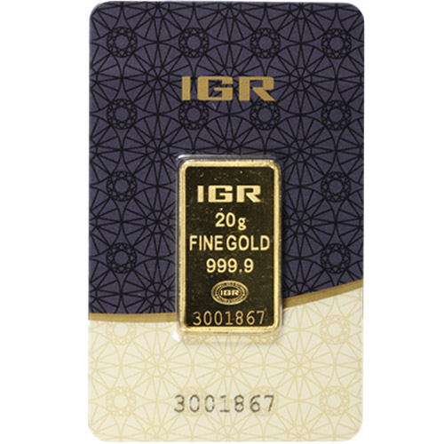 20 Gram Istanbul Gold Refinery Gold Bar (New w/ Assay)