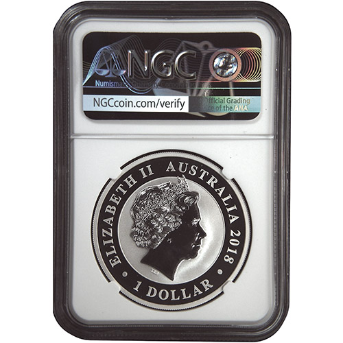 2018 1 oz Australian Silver Bird Of Paradise Coin NGC MS69 ER