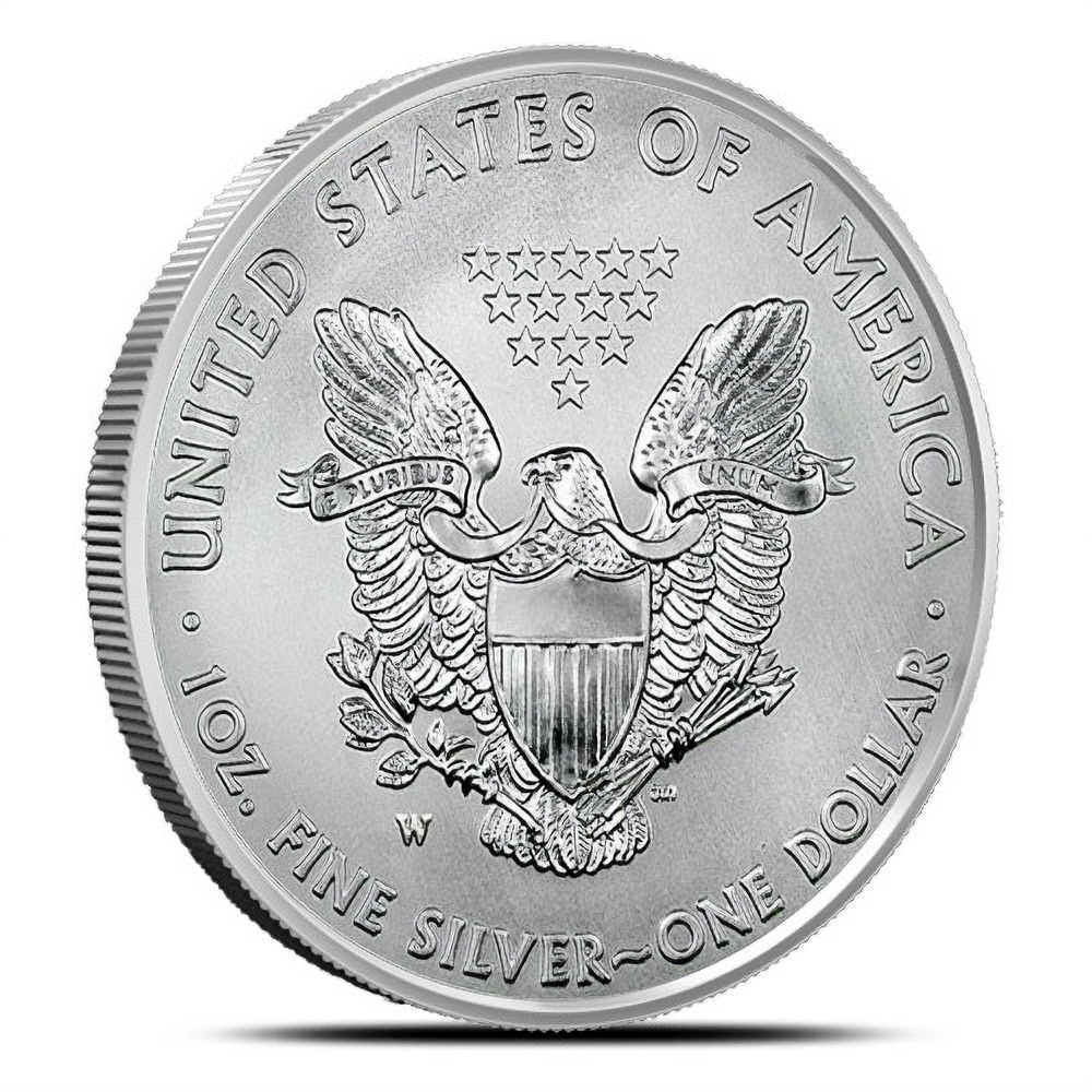 2018-W 1 oz Burnished American Silver Eagle Coin (Box + CoA)