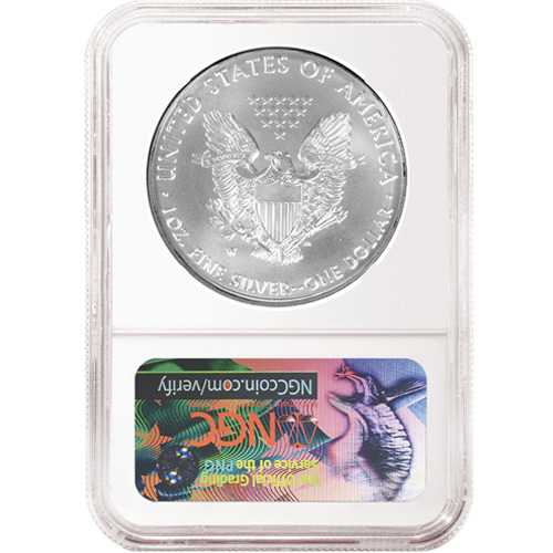 2018-W 1 oz Burnished American Silver Eagle Coin NGC MS70