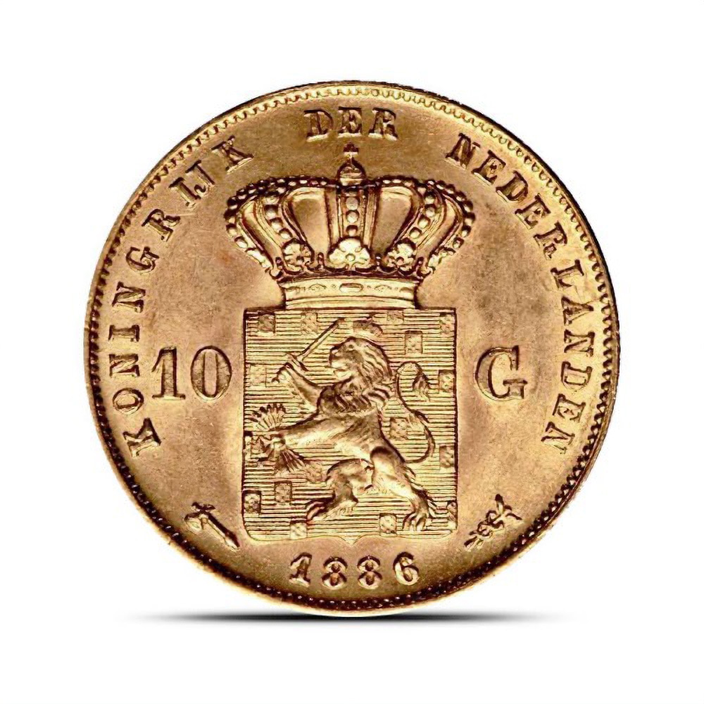 10 Guilders Gold Coin (King, BU)