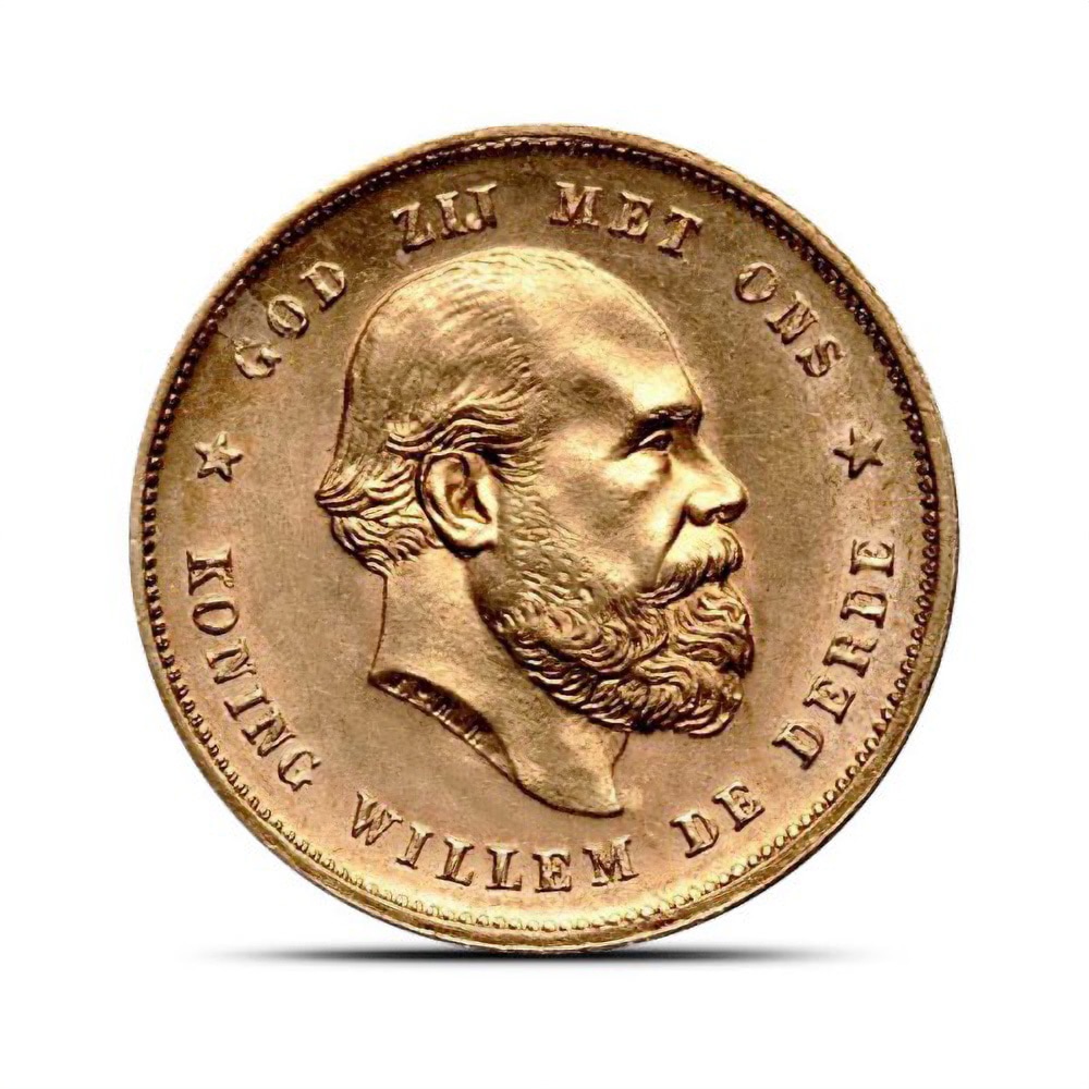 10 Guilders Gold Coin (King, BU)
