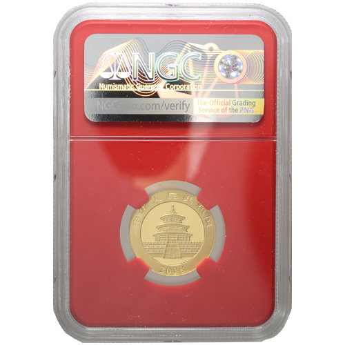 2018 8 Gram Chinese Gold Panda Coin NGC MS70 ER (Red Core)
