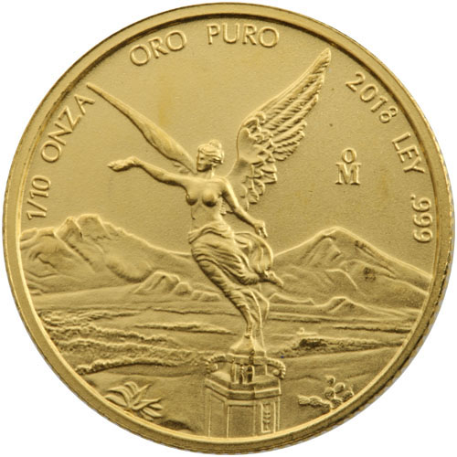 2018 1/10 oz Mexican Gold Libertad Coin (BU)