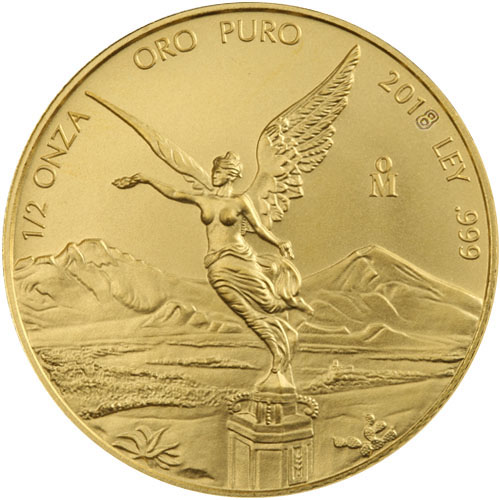 2018 1/2 oz Mexican Gold Libertad Coin (BU)
