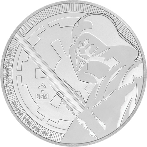 2018 1 oz Niue Silver Star Wars Darth Vader Lightsaber Coin (BU)