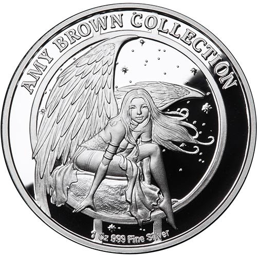 1 oz Proof Amy Brown Collection Dragon Secrets Silver Round (New w/ CoA)