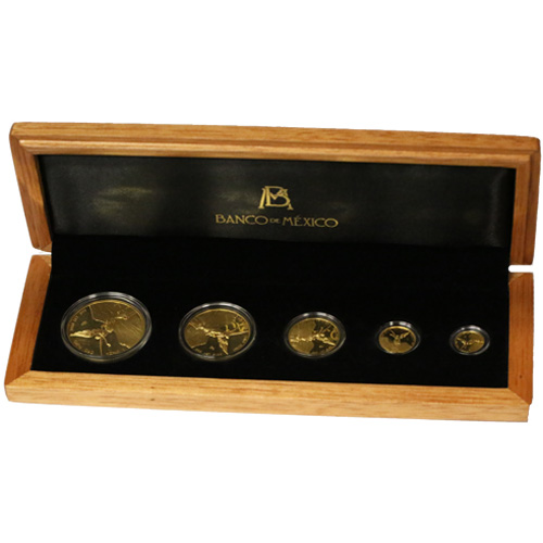 2018 Proof Mexican Gold Libertad 5-Coin Set