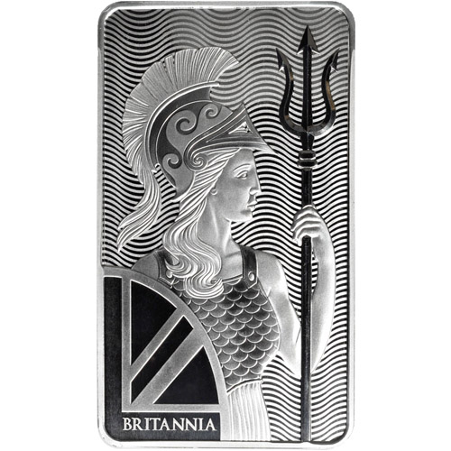 10 oz British Silver Britannia Bar (New)