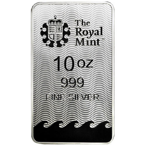 10 oz British Silver Britannia Bar (New)