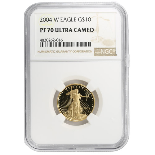 2004-W 1/4 oz Proof American Gold Eagle Coin NGC PF70 UCAM