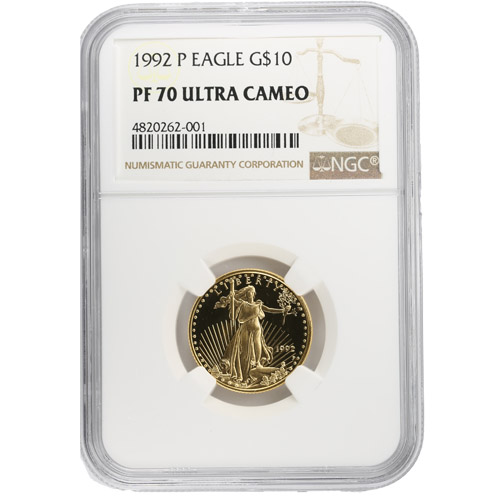 1992-P 1/4 oz Proof American Gold Eagle Coin NGC PF70 UCAM