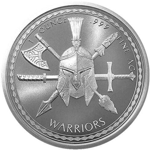 1 oz Spartan Warriors Silver Round (New)