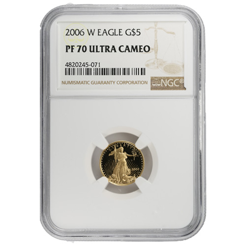 2006-W 1/10 oz Proof American Gold Eagle Coin NGC PF70 UCAM