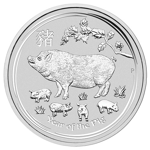 2019 1 Kilo Australian Silver Lunar Pig Coin (BU)