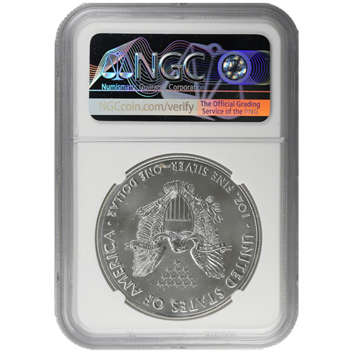 2018 1 oz American Silver Eagle Coin NGC MS69