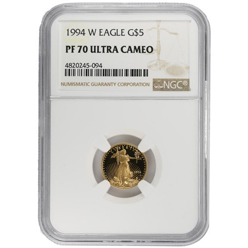 1994-W 1/10 oz Proof American Gold Eagle Coin NGC PF70 UCAM