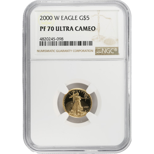 2000-W 1/10 oz Proof American Gold Eagle Coin NGC PF70 UCAM