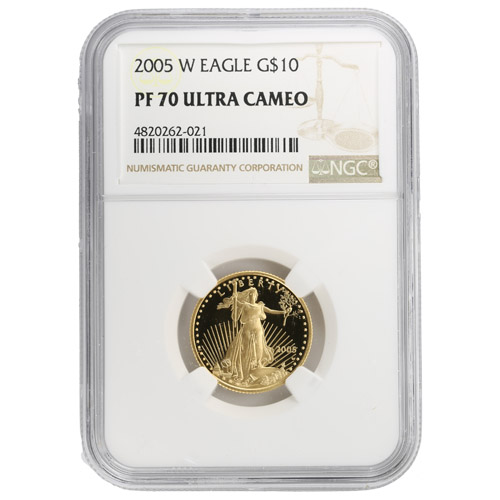 2005-W 1/4 oz Proof American Gold Eagle Coin NGC PF70 UCAM