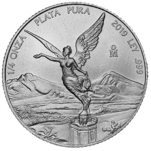 2019 1/4 oz Mexican Silver Libertad Coin (BU)